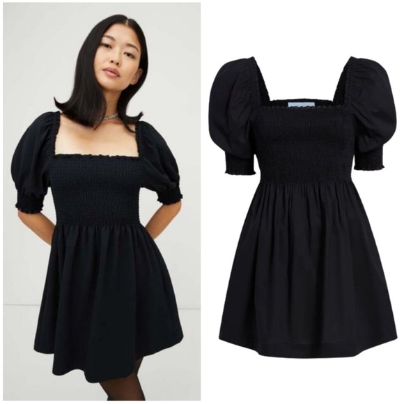 Hill House The Athena Nap Dress Black Size XS - Picture 2 of 11